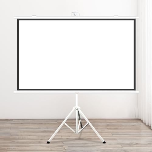 Herunterziehbare Manuelle Projektionsleinwand, An Der Wand/Decke Montierte HD-Filmleinwand Mit Festem Rahmen, Projektionsleinwand for Heimkino, Kino, Büro(60"(16:9)) von BVDHASDBT