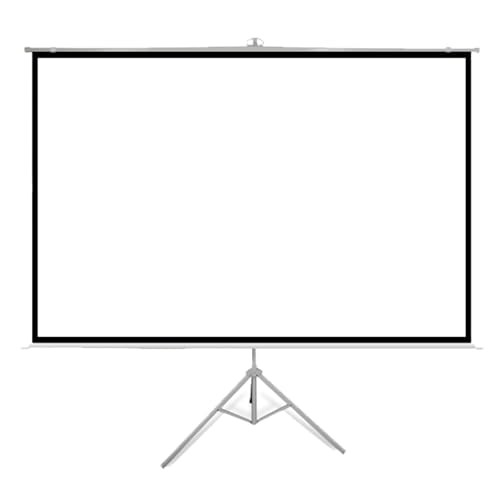 Manuelle Projektionsleinwand for Herunterziehen, Mobile Filmleinwand, Projektionsleinwand mit Ständer, for Heimkino-Projektionen im Innen- und Außenbereich von BVDHASDBT