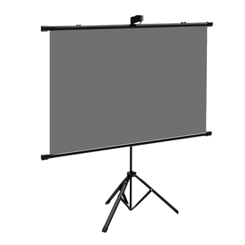 Manuelle Projektionsleinwand for Herunterziehen, Projektionsleinwand Mit Knitterfreiem Ständer, Leichtes Gewicht, for Heimkino-Projektionen Im Innen- Und Außenbereich(72"(16:9)) von BVDHASDBT