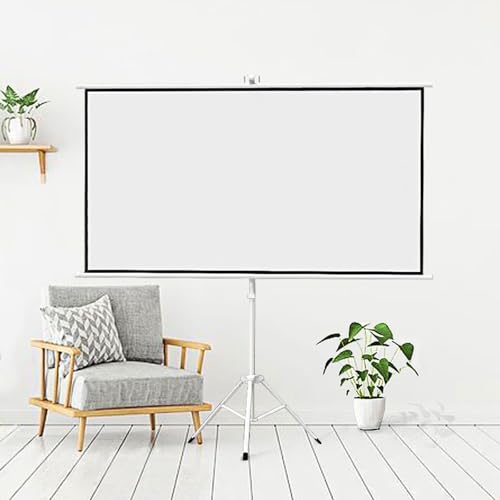 Manuelle Projektionsleinwand for Herunterziehen, Projektor-Filmleinwände, knitterfreie, leichte HD-Filmleinwand, for Heimkino, Kino, Büro von BVDHASDBT
