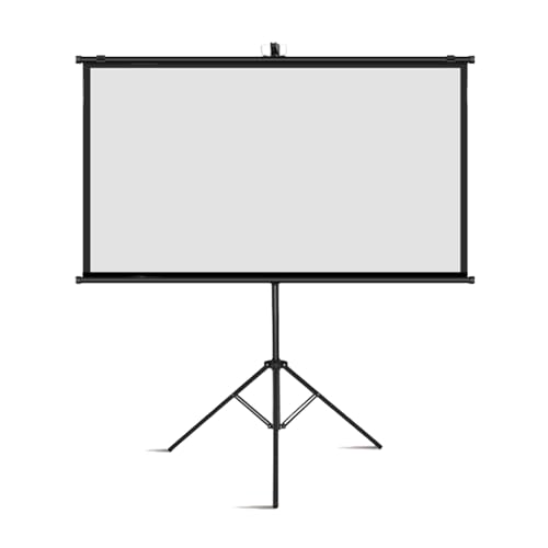 Projektor-Leinwand Mit Ständer, Projektionsleinwand, HD-Filmleinwand, Knitterfrei, Leicht, 3,5-facher Gain-Wert, Perfekt for Heimkino-Fernseher(72"(16:9)) von BVDHASDBT