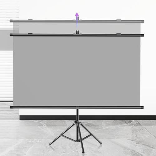 Projektor-Leinwand mit Ständer, einziehbare Projektionsleinwand, für Heimkino, Theater, Präsentation, Bildung, Außen- und Innenbereich, öffentliche Anzeige (183 cm (4:3)) von BVDHASDBT