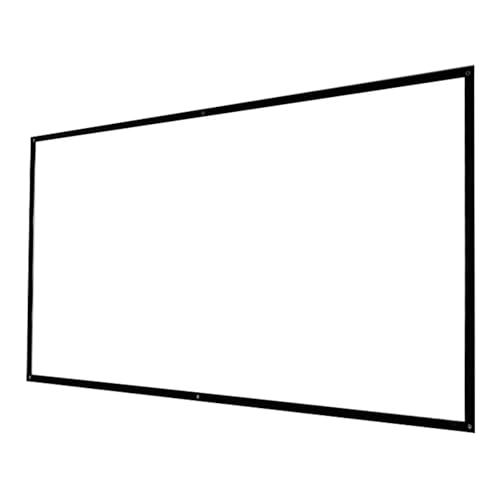 Projektorleinwand, Faltbar, Knitterfrei, Tragbar, Zur Wand-/Deckenmontage, HD-Filmleinwand, Projektor-Filmleinwände, Perfekt for Heimkino-TV(60"(16:9)) von BVDHASDBT