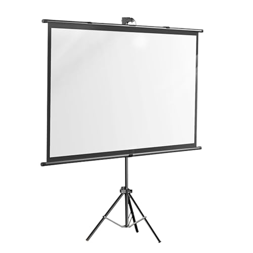 Projektorleinwand Mit Ständer, Mobile Filmleinwand Mit Tragetasche, HD-Filmleinwand, Hängendes Design for Heimkino, Außen- Und Innenbereich, Unterstützt Projektion(72"(16:9)) von BVDHASDBT