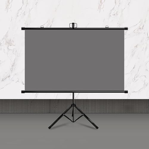 Projektorleinwand Mit Ständer, Unterstützt Front- Und Rückprojektion for Heimkino-Partys Und Filmabende Im Garten, Einziehbare Projektionsleinwand(72"(16:9)) von BVDHASDBT