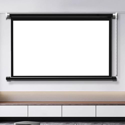 Tragbare Projektionsleinwand, An Der Wand/Decke Montierte HD-Filmleinwand, Zusammenklappbare Projektionsleinwand for Heimkino, Tragbare Filmleinwand for Drinnen Und Draußen(60"(4:3)) von BVDHASDBT