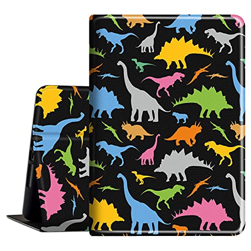 Schutzhülle für Samsung Galaxy Tab A7 Lite 22,1 cm (8,7 Zoll) 2021 Modell (SM-T220T225T227), PU-Leder, Smart Stand Cover Ganzkörper Tablet Schutzhülle für Galaxy A7 Lite, mehrfarbig Dinosaurier von BVDIKMI
