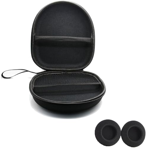 Kopfhörer Tasche für on Ear/Over Ear Headset,Universal Headset Hartschalen Aufbewahrung Case Ohrhörer Schutztasche Case Reisetasche Kopfhörer Tasche für Kopfhörer- Schutzhülle in Schwarz von BVSRCP