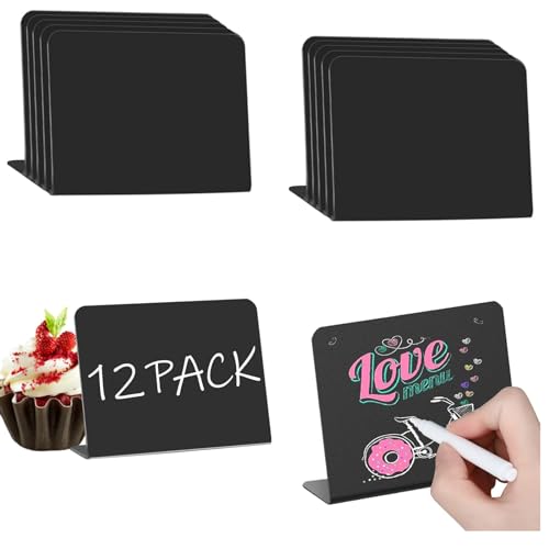 Mini Kreidetafel Set, 12stk Kreidetafel Klein mit 2 Tafelstifte Abwischbar,Kleine Kreidetafeln zum Beschriften,Tischkarten Preisschilder Platzkarten Platzkarten Mini Kreidetafel Set, 12stk Kreidetafel Klein mit 2 Tafelstifte Abwischbar,Kleine Kreidetafeln zum Beschriften,Tischkarten Preisschilder Platzkarten Platzkarten von BVSRCP