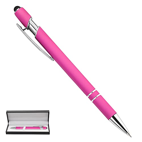 Metall-Kugelschreiber, glattes Schreiben, schwarze Tinte, Stifte mit Eingabestift für Frauen, Männer, Geschäft, Büro, Abschluss, Weihnachten, Jubiläen, Geburtstagsgeschenke, 1 Stück Metall-Kugelschreiber, glattes Schreiben, schwarze Tinte, Stifte mit Eingabestift für Frauen, Männer, Geschäft, Büro, Abschluss, Weihnachten, Jubiläen, Geburtstagsgeschenke, 1 Stück von BVlleorueoi