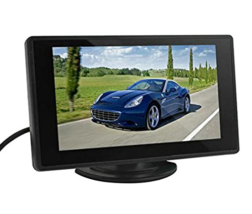 Auto-Parken-Unterstützung-Monitor - BW 4.3 Zoll TFT LCD Auto-Monitor-Auto-Rückblick-Monitor mit LED-Hintergrundbeleuchtung-Anzeige für Träger-Unterstützungskameras von BW