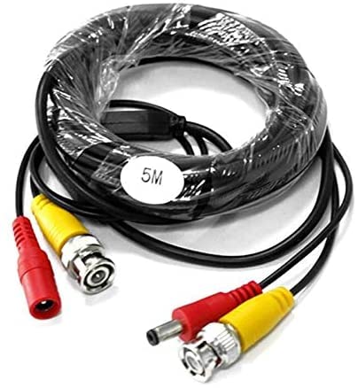 BW 5M / 16.4 Füße BNC Video-Stromkabel für CCTV-Kamera DVR Sicherheitssystem - Kabeltyp: 0.2mm², Kabel OD: 4.0mm von BW