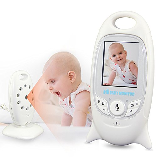 BW Neuer 2.0 Zoll drahtloser Digital-Baby-Monitor-Kamera-Audiosicherheits-Baby-Monitor mit 8 LED-Nachtsicht, 2 Weisen-Gespräch, Temperaturüberwachung Eingebaute Lullabies von BW