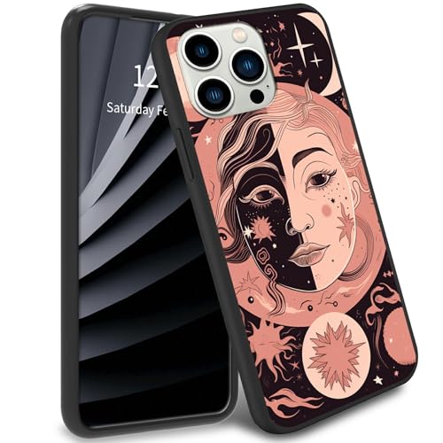 BWEGRHE Art Moon Sun Woman Slim Case für iPhone 16 Pro Max, TPU-Handyhülle, weiches Gel-Gummi, Rundumschutz für iPhone 16 Pro Max BWEGRHE Art Moon Sun Woman Slim Case für iPhone 16 Pro Max, TPU-Handyhülle, weiches Gel-Gummi, Rundumschutz für iPhone 16 Pro Max von BWEGRHE