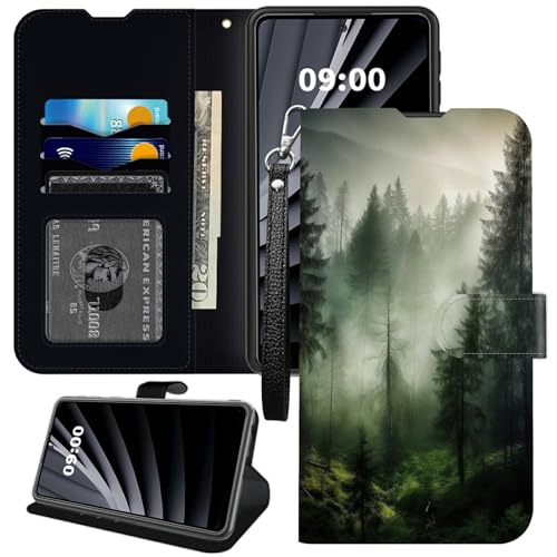 BWEGRHE Foggy Mist Forest Schutzhülle für AT&T Fusion 5G, PU-Leder mit TPU-Innenseite, Schutzhülle für Fusion 5G, Flip-Magnetschnalle, Ständer, mit Kreditkartenschlitz, Handschlaufe BWEGRHE Foggy Mist Forest Schutzhülle für AT&T Fusion 5G, PU-Leder mit TPU-Innenseite, Schutzhülle für Fusion 5G, Flip-Magnetschnalle, Ständer, mit Kreditkartenschlitz, Handschlaufe von BWEGRHE