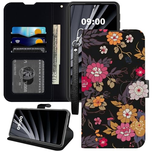 BWEGRHE Schöne Blumen-Schutzhülle für Samsung Galaxy S25, PU-Leder mit TPU-Hülle, Flip-Magnetschnalle, Kickstand Cover mit Kreditkartenschlitz, Handschlaufe BWEGRHE Schöne Blumen-Schutzhülle für Samsung Galaxy S25, PU-Leder mit TPU-Hülle, Flip-Magnetschnalle, Kickstand Cover mit Kreditkartenschlitz, Handschlaufe von BWEGRHE