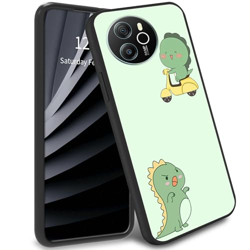 BWEGRHE Schutzhülle für Blackview Shark 8, Motiv: grüner Dinosaurier, TPU-Handyhülle, weiches Gel-Gummi, Rundumschutz für Blackview Shark 8 BWEGRHE Schutzhülle für Blackview Shark 8, Motiv: grüner Dinosaurier, TPU-Handyhülle, weiches Gel-Gummi, Rundumschutz für Blackview Shark 8 von BWEGRHE