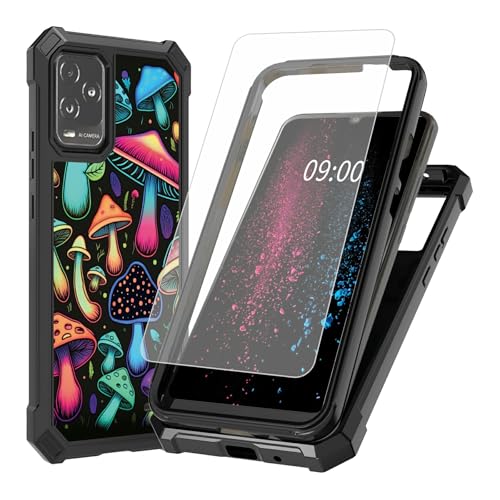 BWEGRHE Schutzhülle für Blu View 5 Pro B170D mit Displayschutzfolie aus gehärtetem Glas, 2-lagig, stoßfest, TPU-Ecken, integrierter Rahmen, Stoßfängerhülle für Blu View 5 Pro B170D BWEGRHE Schutzhülle für Blu View 5 Pro B170D mit Displayschutzfolie aus gehärtetem Glas, 2-lagig, stoßfest, TPU-Ecken, integrierter Rahmen, Stoßfängerhülle für Blu View 5 Pro B170D von BWEGRHE