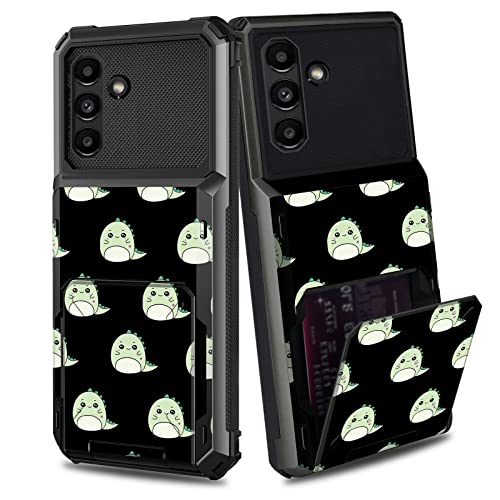 BWEGRHE Schutzhülle für Samsung Galaxy A14 5G mit niedlichem Dinosaurier-Design, Brieftaschen-Schutzhülle mit Kartenhalter, versteckter Tasche, 2-in-1-Klapptür, harte Rückseite, weicher BWEGRHE Schutzhülle für Samsung Galaxy A14 5G mit niedlichem Dinosaurier-Design, Brieftaschen-Schutzhülle mit Kartenhalter, versteckter Tasche, 2-in-1-Klapptür, harte Rückseite, weicher von BWEGRHE