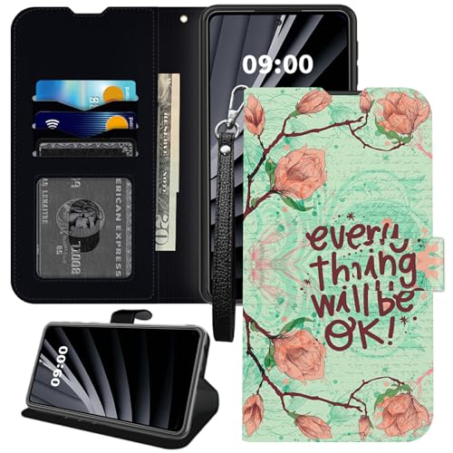 BWEGRHE Schutzhülle für Samsung Galaxy A25 5G, Galaxy A25 5G, Brieftaschen-Hülle, PU-Leder, TPU, Klappfunktion, Magnetschnalle, Ständer, mit Kreditkartenschlitz, Handschlaufe BWEGRHE Schutzhülle für Samsung Galaxy A25 5G, Galaxy A25 5G, Brieftaschen-Hülle, PU-Leder, TPU, Klappfunktion, Magnetschnalle, Ständer, mit Kreditkartenschlitz, Handschlaufe von BWEGRHE
