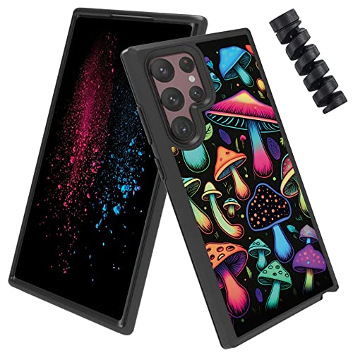 BWEGRHE Schutzhülle für Samsung Galaxy S22 Ultra 5G + Kabelschutz, für Herren und Damen, Handyhülle für Galaxy S22 Ultra mit Traumpilz-Design, zweilagig, harter Polycarbonat, weiches Silikon, stoßfest BWEGRHE Schutzhülle für Samsung Galaxy S22 Ultra 5G + Kabelschutz, für Herren und Damen, Handyhülle für Galaxy S22 Ultra mit Traumpilz-Design, zweilagig, harter Polycarbonat, weiches Silikon, stoßfest von BWEGRHE