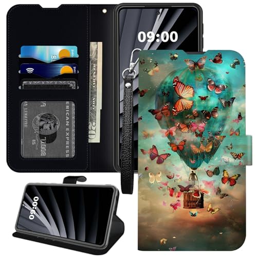 BWEGRHE Schutzhülle für Samsung Galaxy S23 Ultra mit Heißluftballon, Handschlaufe, PU-Leder, TPU-Innenhülle, Magnetschnalle, Kickstand Cover mit Kreditkartenfach BWEGRHE Schutzhülle für Samsung Galaxy S23 Ultra mit Heißluftballon, Handschlaufe, PU-Leder, TPU-Innenhülle, Magnetschnalle, Kickstand Cover mit Kreditkartenfach von BWEGRHE