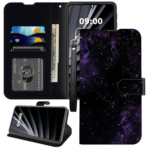 BWEGRHE Schutzhülle für Samsung Galaxy S24 Plus, Handschlaufe, PU-Leder, TPU-Innenhülle, Magnetschnalle, Ständer, mit Kreditkartenfach, Violett BWEGRHE Schutzhülle für Samsung Galaxy S24 Plus, Handschlaufe, PU-Leder, TPU-Innenhülle, Magnetschnalle, Ständer, mit Kreditkartenfach, Violett von BWEGRHE