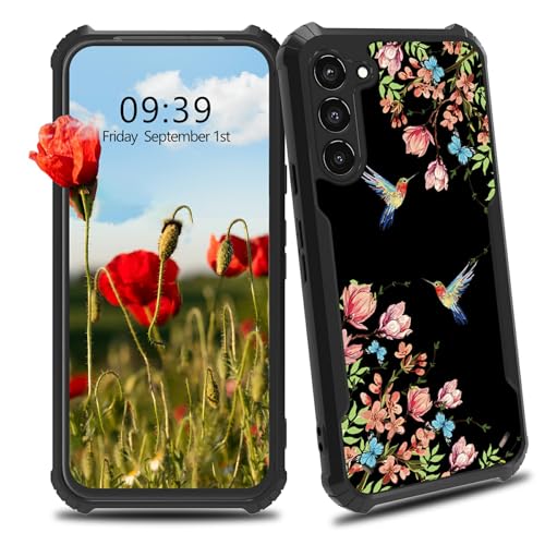 BWEGRHE Schutzhülle für Samsung Galaxy S25 2025 mit Kolibri-Blumen-Sakura-Design, für Herren und Damen, schlanke Passform, Hartplastik, Stoßschutz, Ecken, stoßfest, kratzfest, Schutzhülle für Samsung BWEGRHE Schutzhülle für Samsung Galaxy S25 2025 mit Kolibri-Blumen-Sakura-Design, für Herren und Damen, schlanke Passform, Hartplastik, Stoßschutz, Ecken, stoßfest, kratzfest, Schutzhülle für Samsung von BWEGRHE