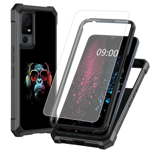 BWEGRHE Schutzhülle für TCL 40 XE 5G, mit Displayschutzfolie aus gehärtetem Glas, 2-lagig, stoßfeste TPU-Ecke + integrierter Rahmen, Stoßfängerhülle für TCL 40 X 5G, 17,1 cm (6,7 Zoll BWEGRHE Schutzhülle für TCL 40 XE 5G, mit Displayschutzfolie aus gehärtetem Glas, 2-lagig, stoßfeste TPU-Ecke + integrierter Rahmen, Stoßfängerhülle für TCL 40 X 5G, 17,1 cm (6,7 Zoll von BWEGRHE