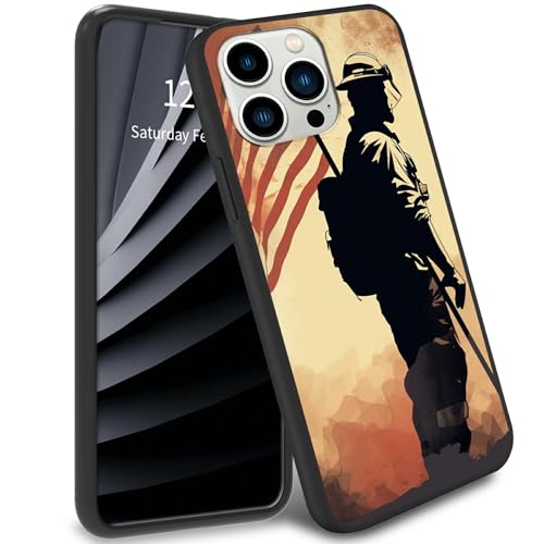 BWEGRHE Schutzhülle für iPhone 16 Pro Max, Motiv: Soldatenflagge, TPU-Handyhülle, weiches Gel, Gummi, Rundumschutz für iPhone 16 Pro Max BWEGRHE Schutzhülle für iPhone 16 Pro Max, Motiv: Soldatenflagge, TPU-Handyhülle, weiches Gel, Gummi, Rundumschutz für iPhone 16 Pro Max von BWEGRHE