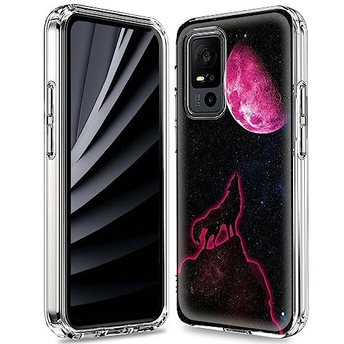 BWEGRHE Transparente Schutzhülle für TCL 40 XE 5G mit Wolfsmondmuster, transparent, zweilagig, weiches TPU-Stoßdämpfer und hartes Polycarbonat, stoßfeste Schutzhülle für TCL 40 XE 5G BWEGRHE Transparente Schutzhülle für TCL 40 XE 5G mit Wolfsmondmuster, transparent, zweilagig, weiches TPU-Stoßdämpfer und hartes Polycarbonat, stoßfeste Schutzhülle für TCL 40 XE 5G von BWEGRHE