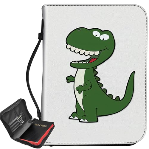 Baby-Dinosaurier-Bibelhülle, großer Bibelschutz, Trage-Bibeltasche mit Reißverschluss und Innentaschen, christliches Geschenk für Männer und Frauen Baby-Dinosaurier-Bibelhülle, großer Bibelschutz, Trage-Bibeltasche mit Reißverschluss und Innentaschen, christliches Geschenk für Männer und Frauen von BWEGRHE