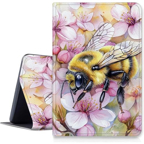 Bee Schutzhülle für Amazon Fire HD 10 25,7 cm (10,1 Zoll) Tablet (7. Generation und 9. Generation, Version 2017 und 2019), Smart Folding Stand Cover mit automatischer Wake/Sleep-Funktion, Rosa von BWEGRHE