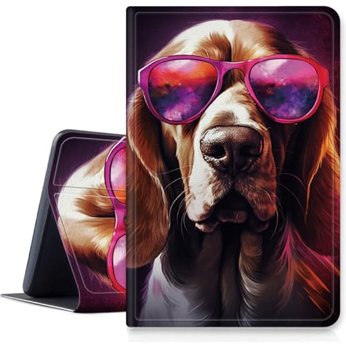 Brillenetui für iPad Air 33 cm (13 Zoll) 2024 M2, stoßfest, PU-Leder, klappbar, verstellbarer Ständer, mit automatischer Schlaf-/Wachfunktion, für iPad Air 2024 Air M2 13 von BWEGRHE