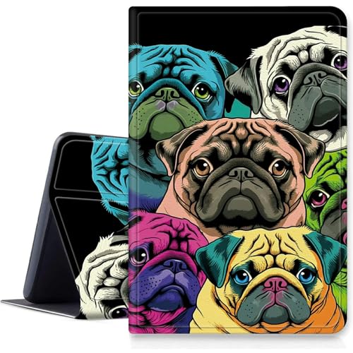 Color Pugs Schutzhülle für iPad Pro 13 Zoll M4 2024, stoßfest, PU-Leder, klappbar, verstellbarer Ständer, mit automatischer Sleep/Wake-Funktion, für 13 Zoll iPad Pro M4 2024 Color Pugs Schutzhülle für iPad Pro 13 Zoll M4 2024, stoßfest, PU-Leder, klappbar, verstellbarer Ständer, mit automatischer Sleep/Wake-Funktion, für 13 Zoll iPad Pro M4 2024 von BWEGRHE