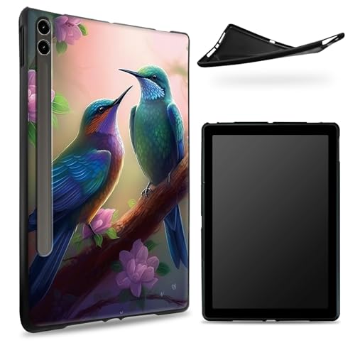 Entworfen für Samsung Galaxy Tab S8 Plus 2022 / S7 FE 2021 / S7 Plus 2020 12,5 Zoll Hülle, matte TPU-Gummi-Rückseite mit Kolibri-Sakura, schlanke Gummi-weiche Silikonhülle mit S-Stifthalter Entworfen für Samsung Galaxy Tab S8 Plus 2022 / S7 FE 2021 / S7 Plus 2020 12,5 Zoll Hülle, matte TPU-Gummi-Rückseite mit Kolibri-Sakura, schlanke Gummi-weiche Silikonhülle mit S-Stifthalter von BWEGRHE
