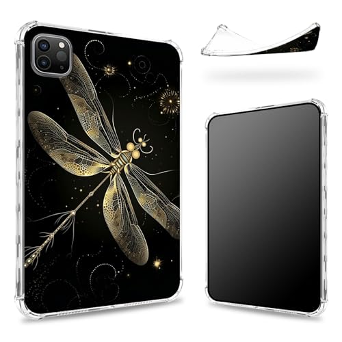 Entworfen für iPad Pro 12,9 Zoll 6. Generation 2022/5. Generation 2021/4. Generation 2020, transparente Rückseite mit Kunst-Lible, schlanke, weiche TPU-Eckenschutz, stoßfeste Stoßdämpferabdeckung Entworfen für iPad Pro 12,9 Zoll 6. Generation 2022/5. Generation 2021/4. Generation 2020, transparente Rückseite mit Kunst-Lible, schlanke, weiche TPU-Eckenschutz, stoßfeste Stoßdämpferabdeckung von BWEGRHE