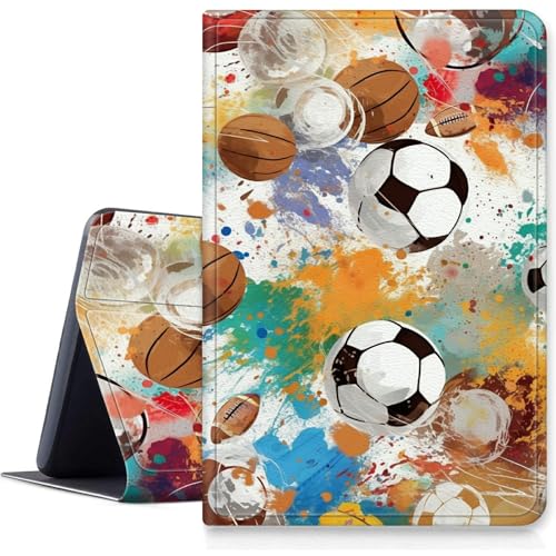 Fußball-Schutzhülle für iPad Air 13 Zoll 2024 M2, stoßfest, PU-Leder, klappbar, verstellbarer Ständer, mit automatischer Sleep/Wake-Funktion, für iPad Air 2024 Air M2 13 Fußball-Schutzhülle für iPad Air 13 Zoll 2024 M2, stoßfest, PU-Leder, klappbar, verstellbarer Ständer, mit automatischer Sleep/Wake-Funktion, für iPad Air 2024 Air M2 13 von BWEGRHE