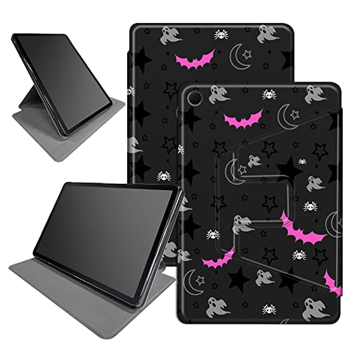 Gothic Skull Moon Bat Hülle für iPad 10. Generation 27,7 cm (11 Zoll) Version 2022 (Modellnummer: A2696 A2757 A2777), 360 Grad drehbarer Klappständer, mehrere Betrachtungswinkel, Hülle mit von BWEGRHE