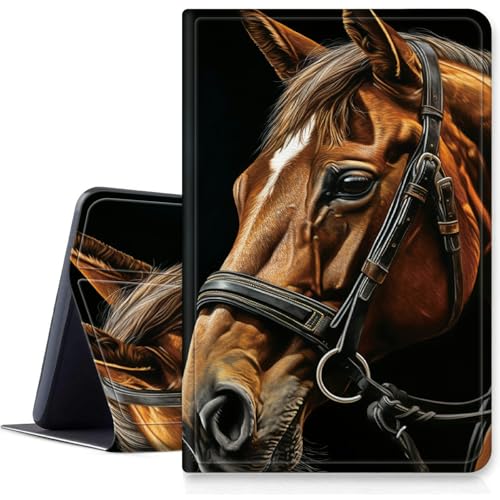 Horse Art Schutzhülle für iPad Air 13 Zoll 2024 M2, stoßfest, PU-Leder, klappbar, verstellbarer Ständer, mit automatischer Sleep/Wake-Funktion, für iPad Air 2024 Air M2 13 Horse Art Schutzhülle für iPad Air 13 Zoll 2024 M2, stoßfest, PU-Leder, klappbar, verstellbarer Ständer, mit automatischer Sleep/Wake-Funktion, für iPad Air 2024 Air M2 13 von BWEGRHE
