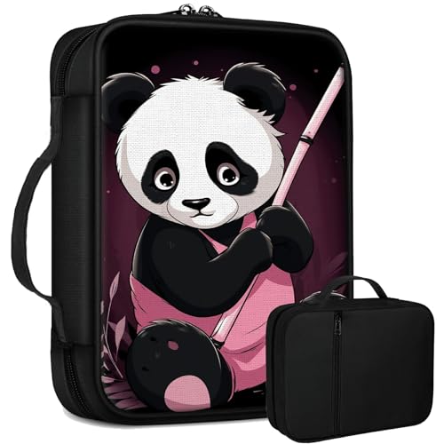 Panda, rosa Bibeltasche, groß, für Damen und Herren, multifunktionale Kirchentasche, Bibelschutz mit Griff, Reißverschlusstasche, christliches Geschenk, Bibelstudium, Zubehör Panda, rosa Bibeltasche, groß, für Damen und Herren, multifunktionale Kirchentasche, Bibelschutz mit Griff, Reißverschlusstasche, christliches Geschenk, Bibelstudium, Zubehör von BWEGRHE