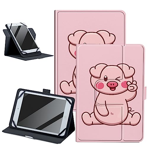 Pink Pig Universal-Schutzhülle für 9-10,5 Zoll Tablet, 360 Grad drehbar, verstellbarer Ständer, PU-Leder, für alle Arten von 9-10,5 Zoll Android/iOS/Windows-Tablets Pink Pig Universal-Schutzhülle für 9-10,5 Zoll Tablet, 360 Grad drehbar, verstellbarer Ständer, PU-Leder, für alle Arten von 9-10,5 Zoll Android/iOS/Windows-Tablets von BWEGRHE