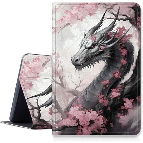 Sakura Dragon Schutzhülle für iPad Pro 13 Zoll M4 2024, stoßfest, PU-Leder, klappbar, verstellbarer Ständer, mit automatischer Sleep/Wake-Funktion, für iPad Pro M4 2024, Rosa Sakura Dragon Schutzhülle für iPad Pro 13 Zoll M4 2024, stoßfest, PU-Leder, klappbar, verstellbarer Ständer, mit automatischer Sleep/Wake-Funktion, für iPad Pro M4 2024, Rosa von BWEGRHE