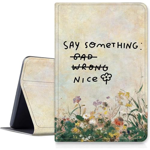 Say Smething Nice Schutzhülle für iPad Pro 13 Zoll M4 2024, stoßfest, PU-Leder, klappbar, verstellbarer Ständer, mit automatischer Sleep/Wake-Funktion, für 13 Zoll iPad Pro M4 2024 Say Smething Nice Schutzhülle für iPad Pro 13 Zoll M4 2024, stoßfest, PU-Leder, klappbar, verstellbarer Ständer, mit automatischer Sleep/Wake-Funktion, für 13 Zoll iPad Pro M4 2024 von BWEGRHE