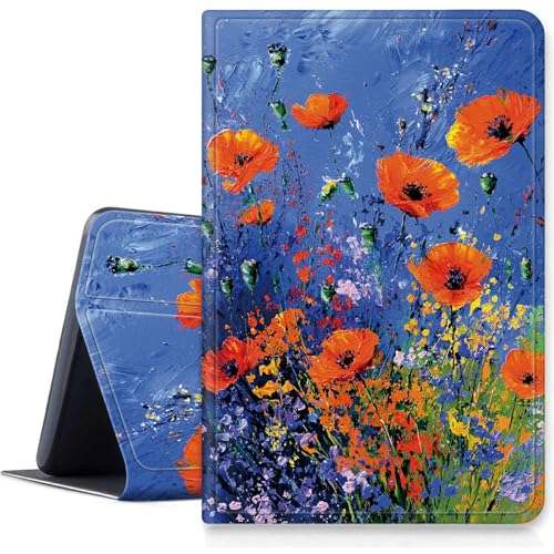 Schutzhülle für Amazon Fire Max 11 Tablet 11 Zoll (13. Generation, 2023), schlanke Hülle, Multi-Winkel-Ständer, starker Magnet, Schutzhülle mit automatischer Sleep/Wake-Funktion, Aquarell-Blumenmuster von BWEGRHE
