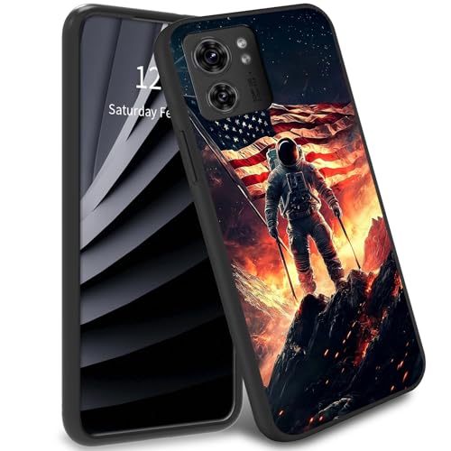 Schutzhülle für Moto Edge 2023 mit Astronauten-Flagge, TPU, weiches Gel-Gummi, Rundumschutz für Moto Edge 2023/Edge 40 Schutzhülle für Moto Edge 2023 mit Astronauten-Flagge, TPU, weiches Gel-Gummi, Rundumschutz für Moto Edge 2023/Edge 40 von BWEGRHE