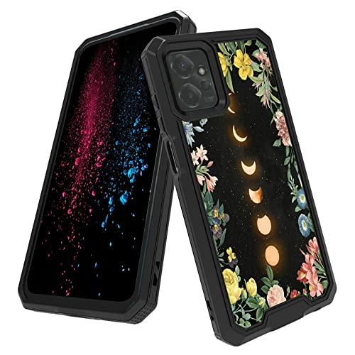Schutzhülle für Moto G Power 2023 mit Mondblumenmuster, zweilagig, Hybrid-Hart-PC, weiche TPU-Innenstoßstange, robuste, stoßfeste Schutzhülle für Moto G Power 2023 Schutzhülle für Moto G Power 2023 mit Mondblumenmuster, zweilagig, Hybrid-Hart-PC, weiche TPU-Innenstoßstange, robuste, stoßfeste Schutzhülle für Moto G Power 2023 von BWEGRHE