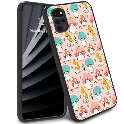 Schutzhülle für Moto G22, Motiv: lustige farbige Pilze, TPU-Handyhülle, weiches Gel-Gummi, Rundumschutz für Moto G22 Schutzhülle für Moto G22, Motiv: lustige farbige Pilze, TPU-Handyhülle, weiches Gel-Gummi, Rundumschutz für Moto G22 von BWEGRHE