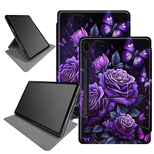 Schutzhülle für Samsung Galaxy Tab S7 (2020) / S8 Tablet (2022) 27,9 cm (11 Zoll), 360 Grad drehbarer Klappständer, mehrere Betrachtungswinkel, Hülle mit automatischer Sleep/Wake-Funktion, Violett von BWEGRHE