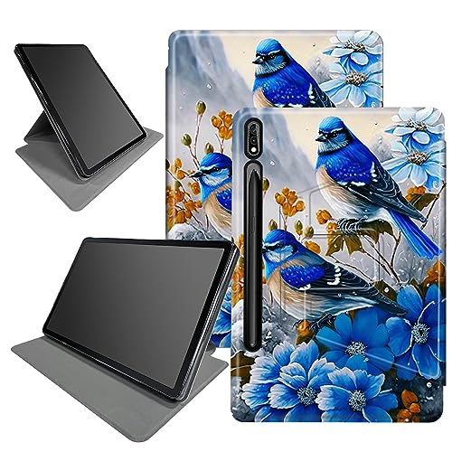 Schutzhülle für Samsung Galaxy Tab S9 Ultra 2023/S8 Ultra 2022 [SM-X910/X916B/X918U/X900/X906], mit S-Stifthalter, um 360 Grad drehbar, mehrere Betrachtungswinkel mit automatischer Sleep/Wake-Funktion von BWEGRHE